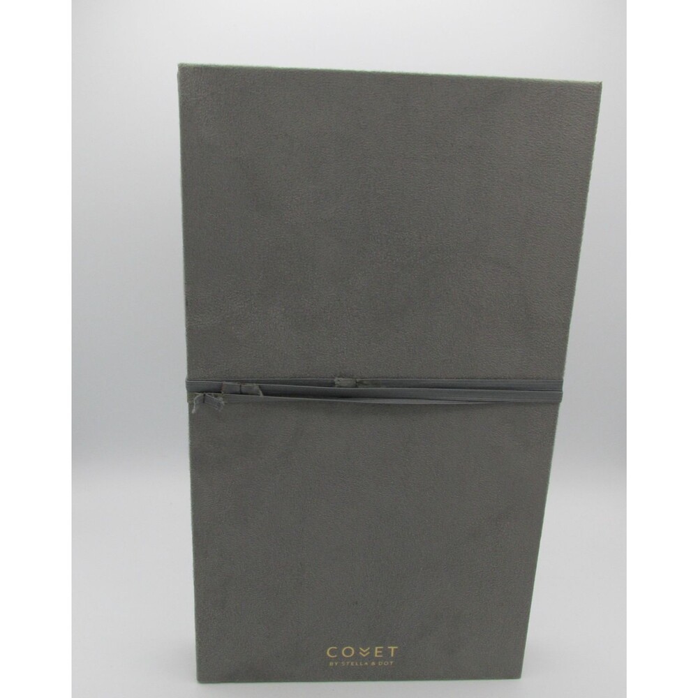 Covet Light Grey Jewelry Display Case  By Stella & Dot with cover